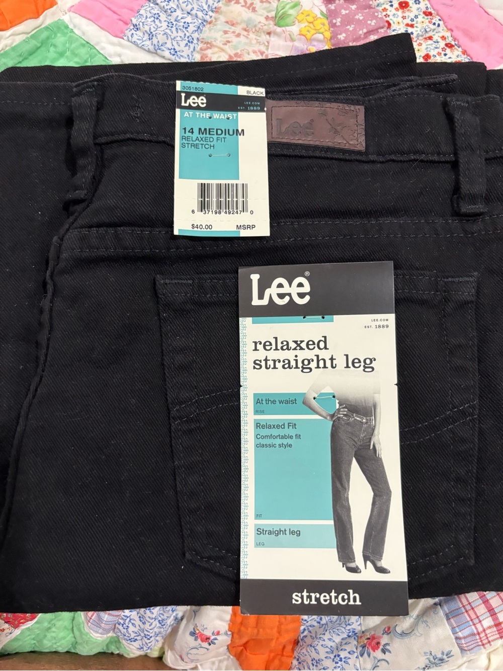 Lee Relaxed Straight Leg Women's Jeans - Black
